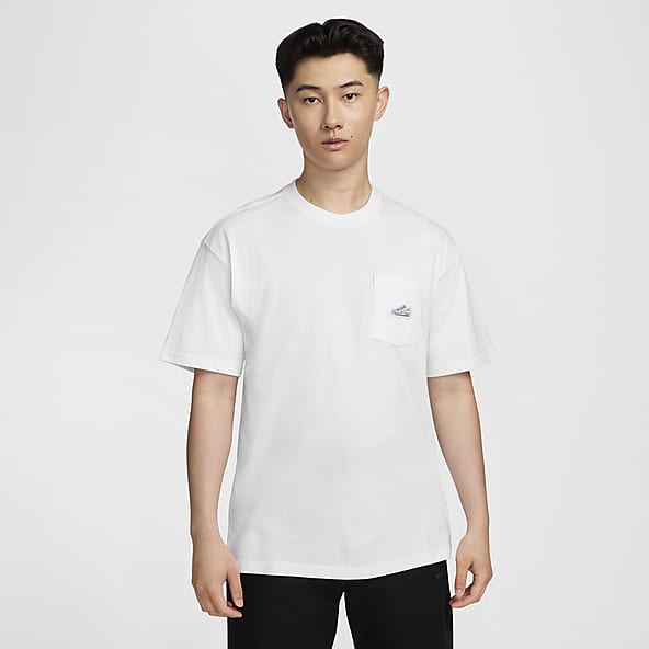 Full Price White Pockets Graphic T Shirts. Nike JP